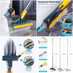 Bathroom Cleaning Brush with Wiper 2 in 1 Tiles Cleaning Brush Floor Cosmia.pk