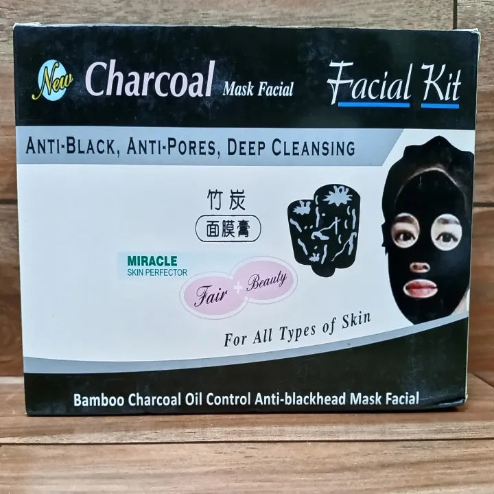 Charcoal Facial Kit (6 x 100 ML) / High Quality Charcoal Facial Kit Cosmia.pk