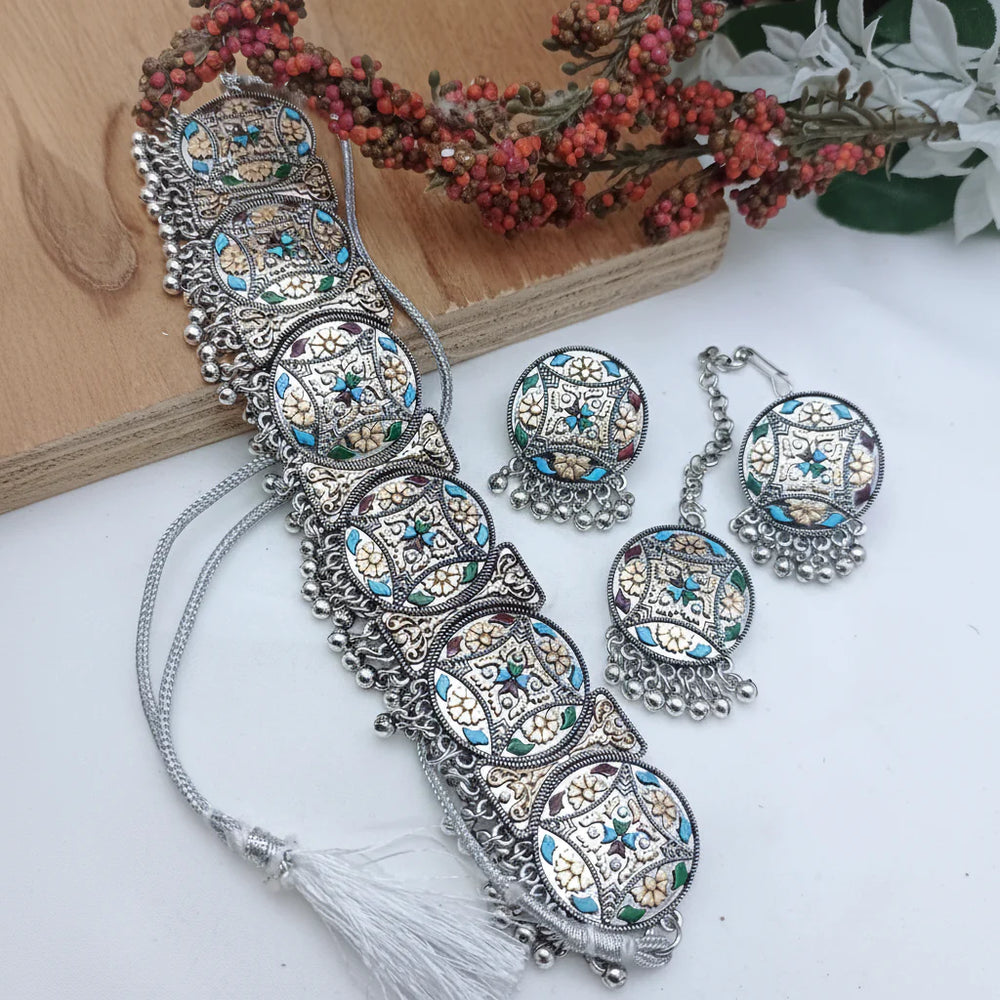 Turkish Choker Silver MT Set Cosmia
