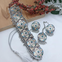 Turkish Choker Silver MT Set Cosmia
