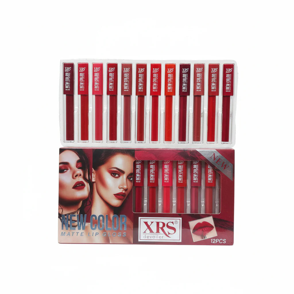 XRS New Color Matte Lipgloss - 12Pcs XRS Devoiler