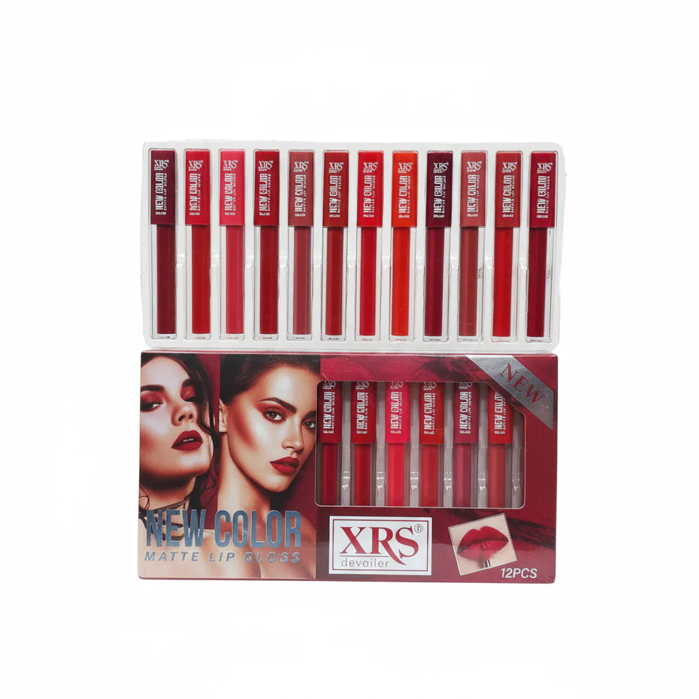 XRS New Color Matte Lipgloss - 12Pcs XRS Devoiler