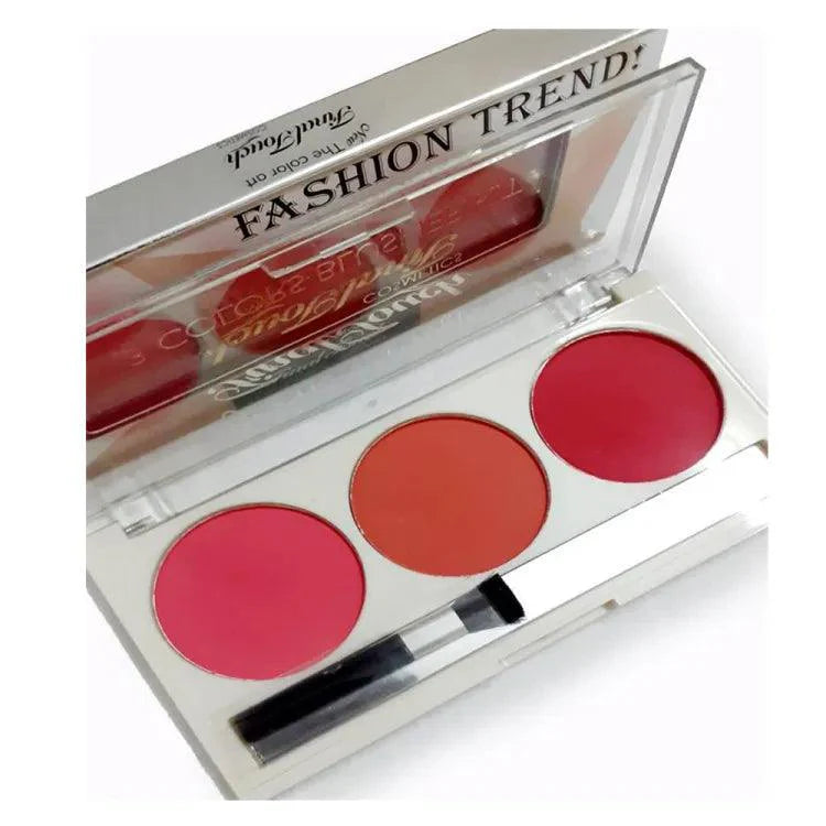 3 Color Fashion Trend Blush On Palette Fashion Trend