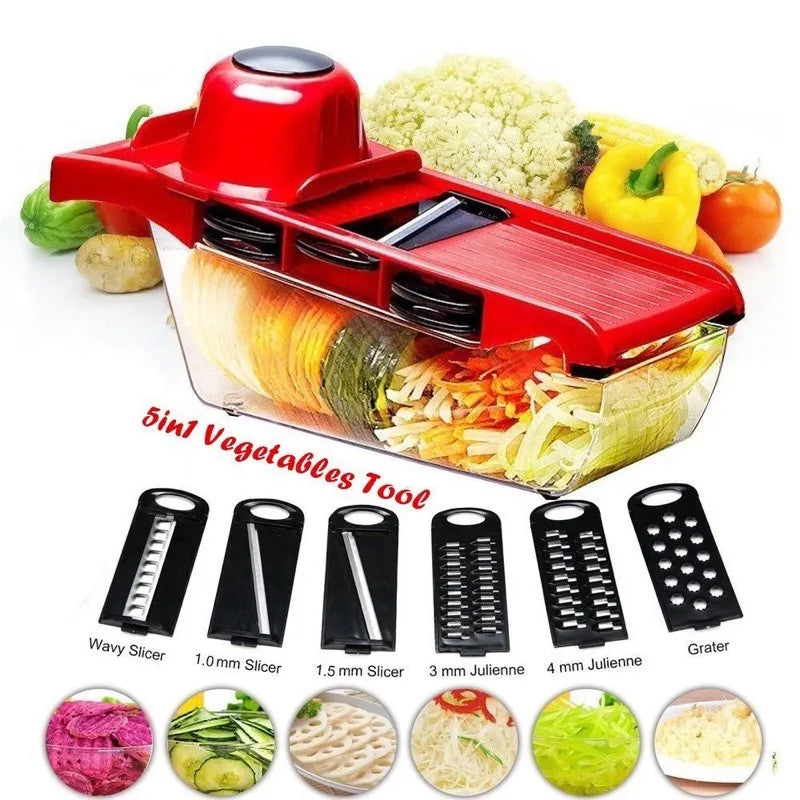10 IN 1 Manual Vegetable Slicer Fruit Cutter Stainless Steel Cosmia.pk