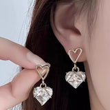 Korean Style Heart Earrings — Cute & Chic Accessory