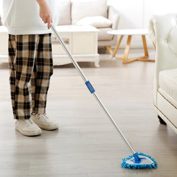 180 Degree Rotatable Adjustable Microfiber Telescopic Triangle Mop Cosmia.pk