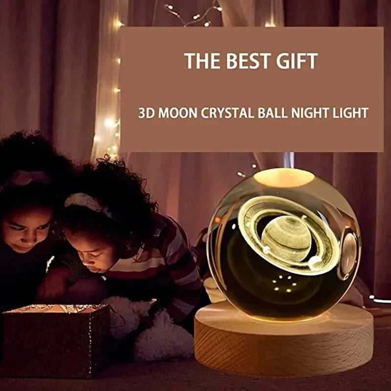 Glowing Crystal Ball Night Lamp Cosmia.pk