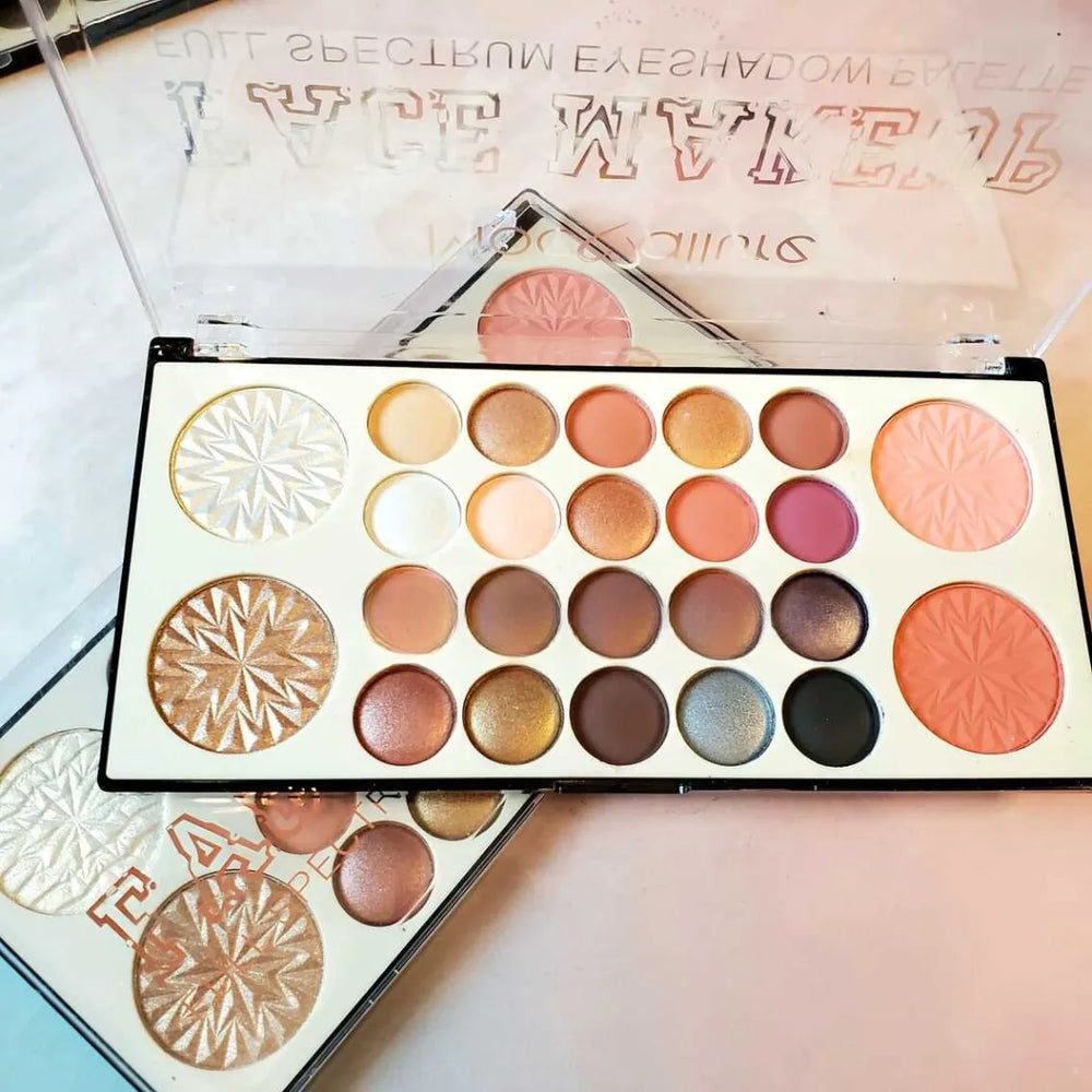 Mocallure Face Makeup Eyeshadow + Blusher + Highlighter Palette Mocallure