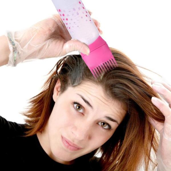 Empty Hair Dye Bottle - Reusable With Applicator Brush Bottles - 120ml Cosmia.pk