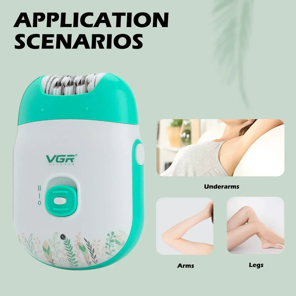 VGR V-726 Wet & Dry Compact Professional Cordless Women Epilator VGR