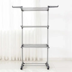 Three Layer Cloth Rack with Stainless Steel Rods Cosmia.pk