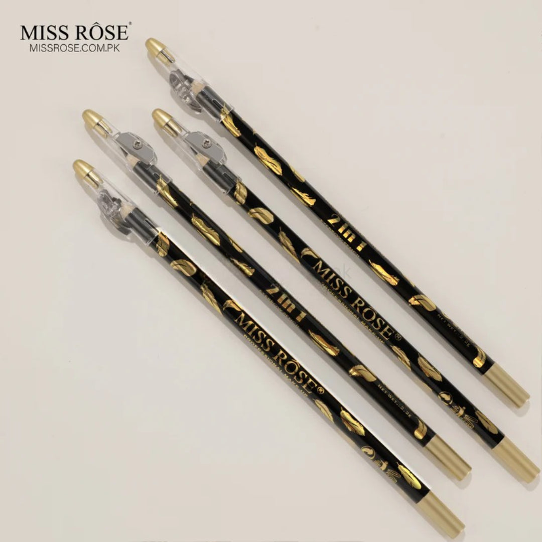 Miss Rose 2-in-1 Eyebrow Pencil – Black Miss Rose