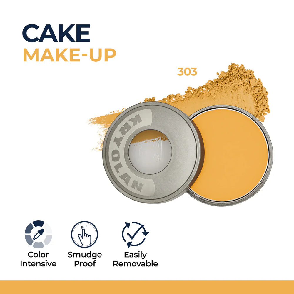 Kryolan Cake Makeup Wet and Dry Foundation and Face Powder Kryolan