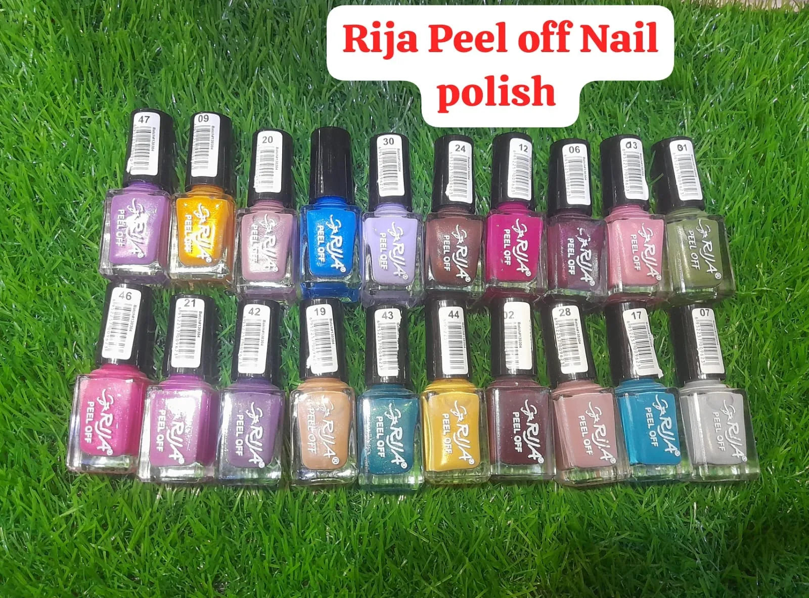 Rija Peel Off Nail Polish Available in Different Color 1 Pcs Rija