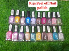 Rija Peel Off Nail Polish Available in Different Color 1 Pcs Rija