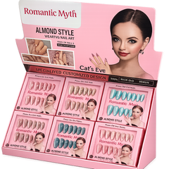 Romantic Myth Almond Style Cat Eye Press-On Gel Nails Romantic Myth