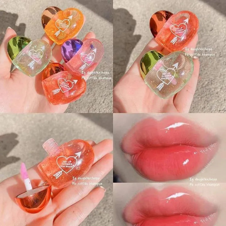 Pack of 4 Cute And Trendy Heart Shaped Matte Lip Gloss Cosmia.pk