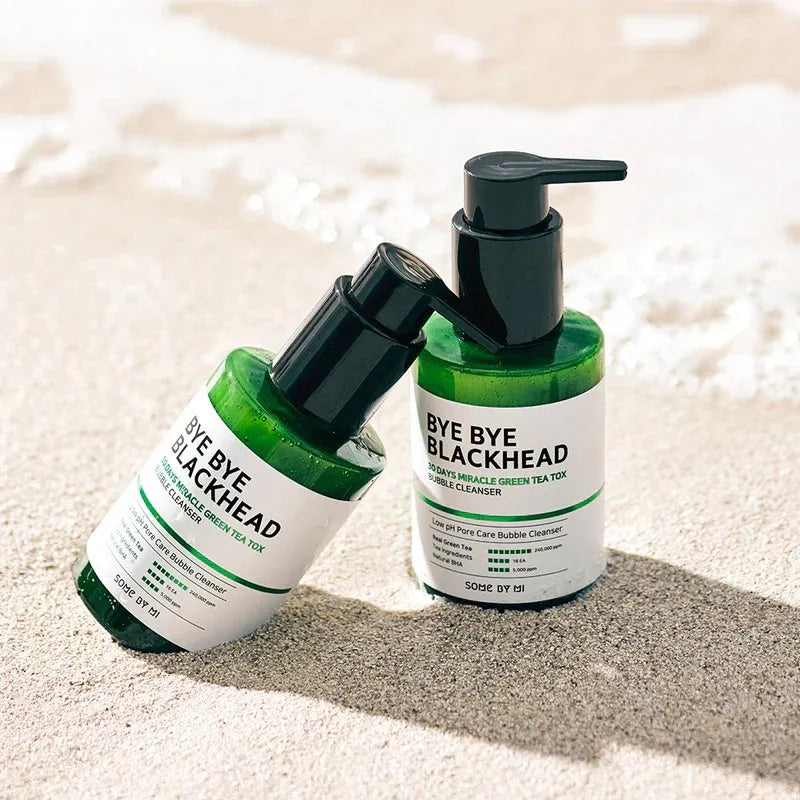 Some By Mi Bye Bye Blackhead 30 Days Miracle Green Tea Tox Bubble Cleanser – 120g Some By Mi