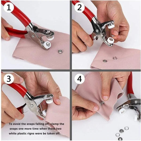 Tich button metal with lock snap buttons press plier Cosmia.pk