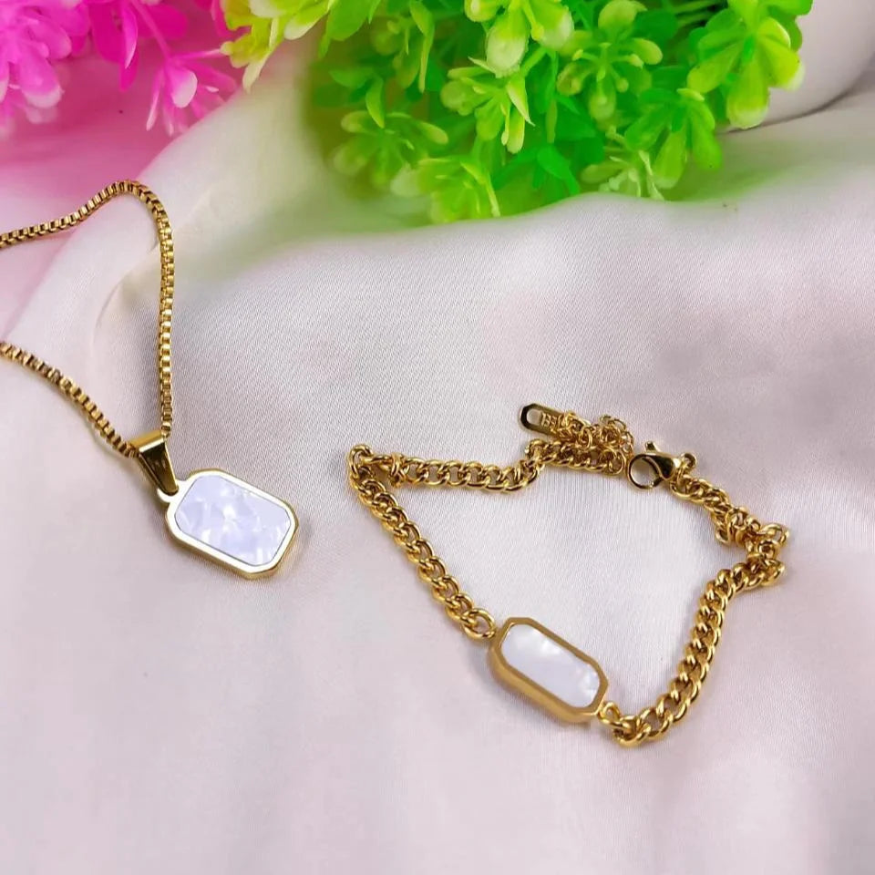 Stainless Steel Locket Bracelet Set – Each Cosmia