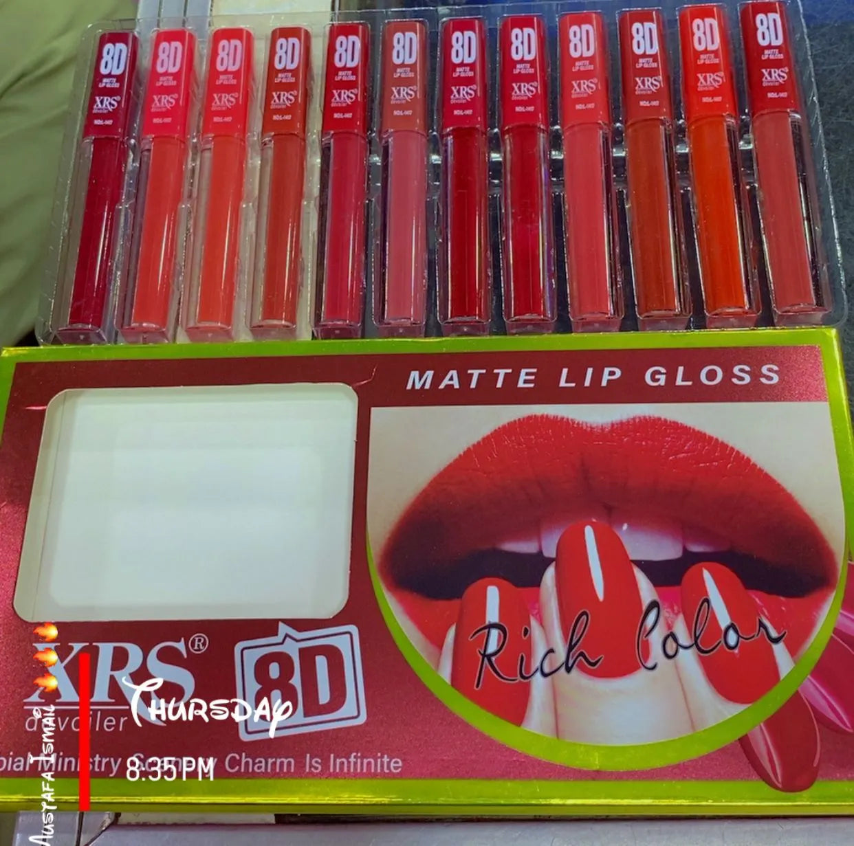 XRS 8D Matte 12 Pcs Lipgloss XRS Devoiler