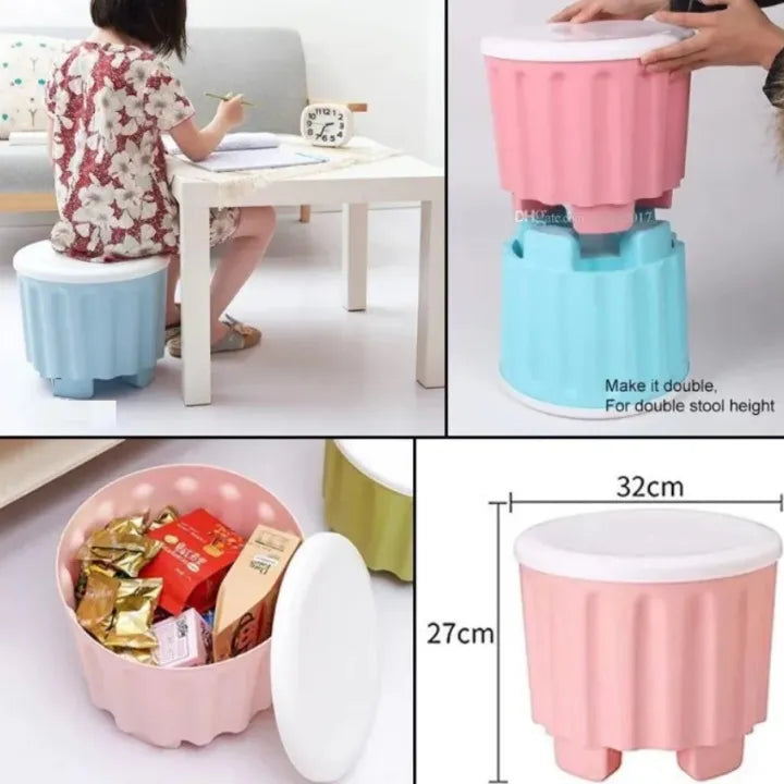 Portable Drum Storage Stool and Sitting Chair Cosmia.pk