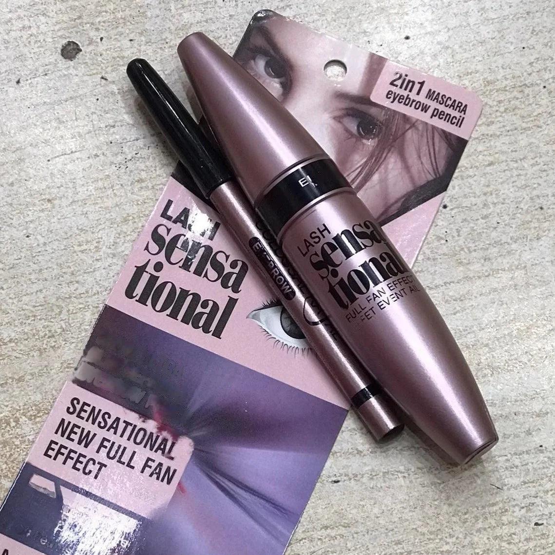 Maybelline Waterproof Mascara with Eyebrow Pencil Maybelline