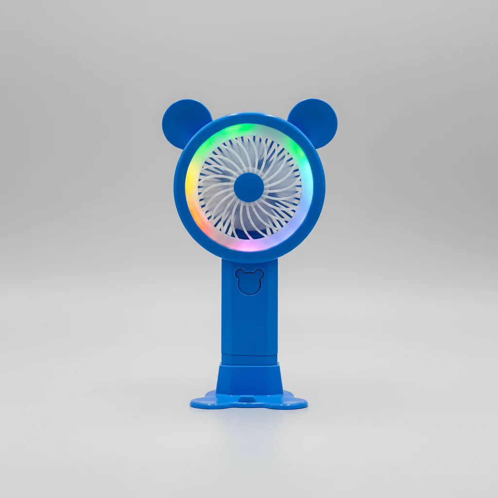 Rechargeable Handheld Fan with LED Night Light Cosmia.pk
