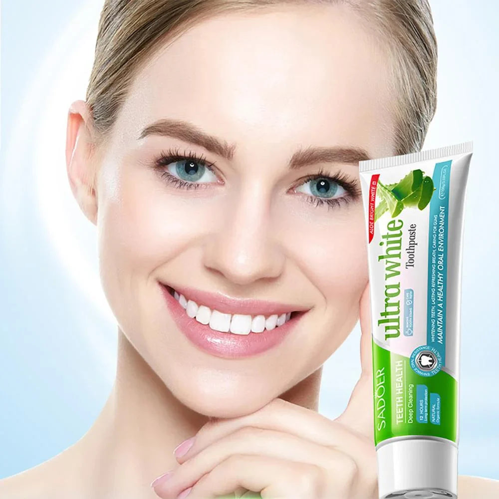 Sadoer Ultra White & Bright Aloevera Toothpaste - 100g Sadoer
