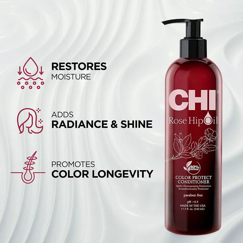 CHI Rosehip Oil Protecting Conditioner, Sulfate & Paraben Free CHI