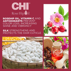 CHI Rosehip Oil Protecting Conditioner, Sulfate & Paraben Free CHI