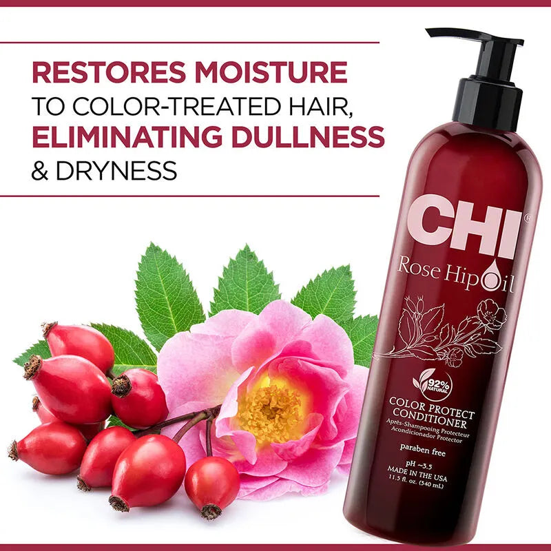 CHI Rosehip Oil Protecting Conditioner, Sulfate & Paraben Free CHI