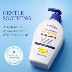 Sadoer Vitamin E Body Lotion Purified Moisturizing Glowing Refreshing 400ml Sadoer