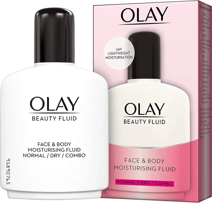 Olay Beauty Fluid Moisturiser | Face & Body Hydrating Olay