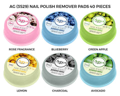 Aqua Color Line Nail polish Remover Pad 40 Pieces Aqua Color Line