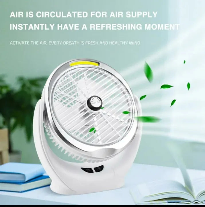 Dekstop Fan with Cob Light /Desk Fan Cosmia.pk