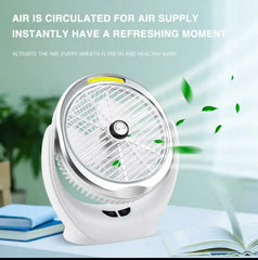 Dekstop Fan with Cob Light /Desk Fan Cosmia.pk