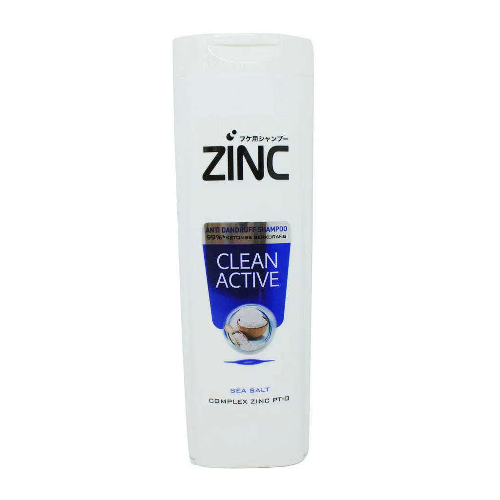 Zinc Anti Dandruff Shampoo Clean Active Sea Salt - 340ml Zinc