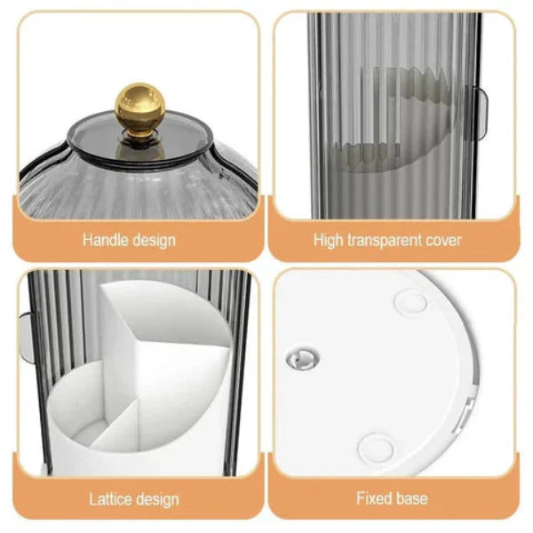 360° Rotating Dustproof Cosmetic Organizer Cosmia.pk