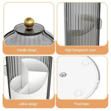 360° Rotating Dustproof Makeup Brush Holder