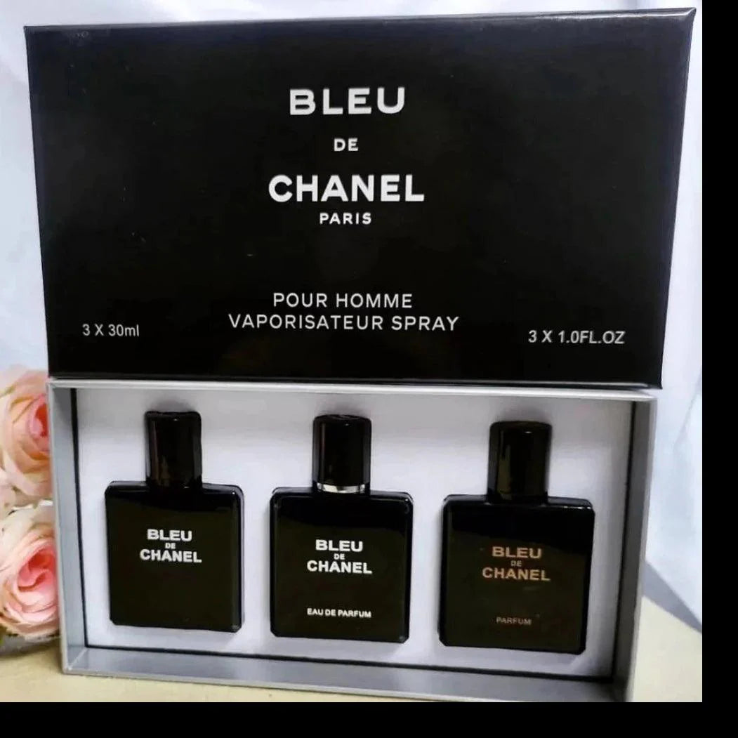 Bleu De Chanel Gift Set 30ml Each Perfume  - Dubai - 100% Original Testers Chanel