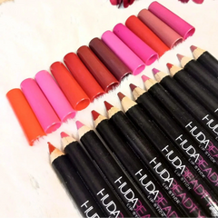 Huda Beadty Lip & Eye Color Pencil Pack Of 12 Huda Beadty