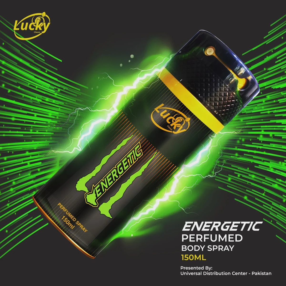 Lucky's Energetic Body Spray - 150ml Lucky's