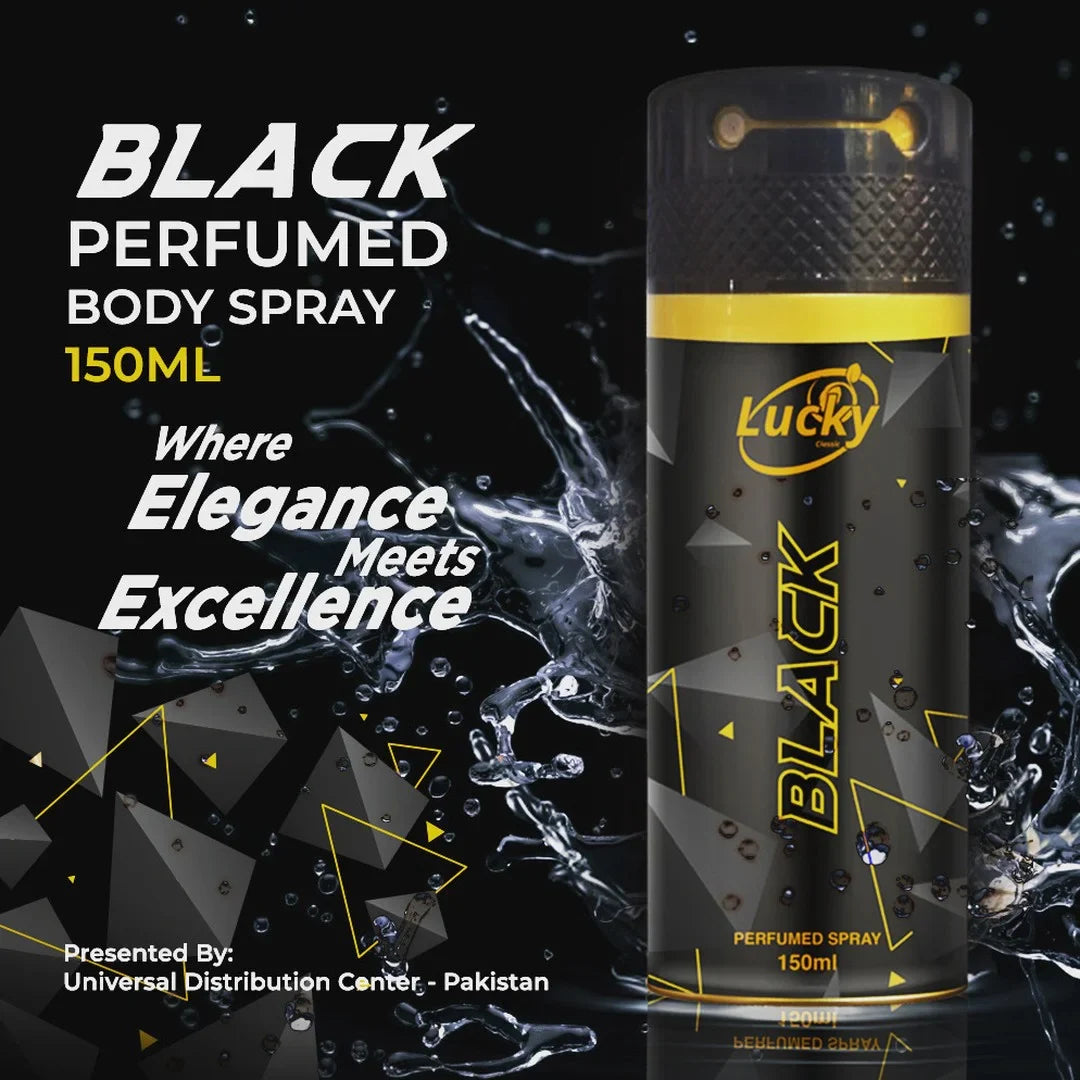 Lucky's Black Body Spray - 150ml Lucky's