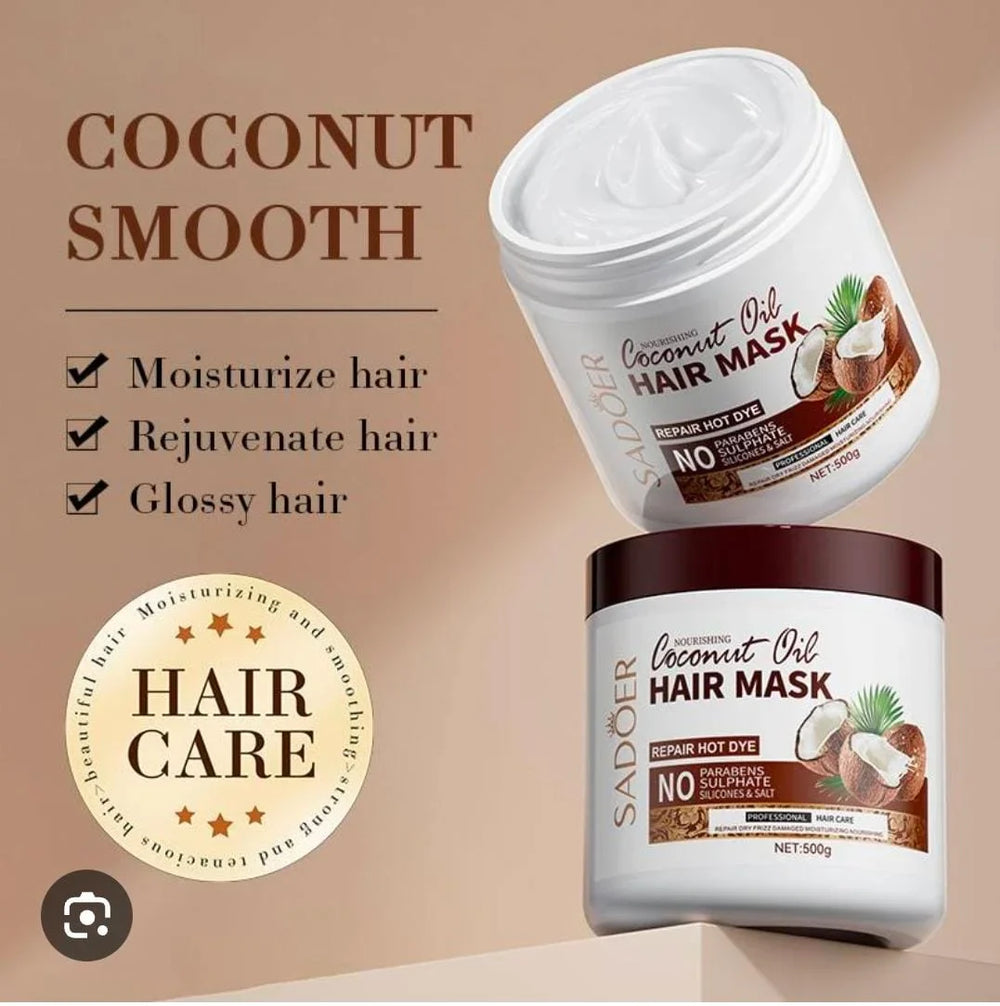 Sadoer Coconut Oil Hair Mask – 500g Sadoer