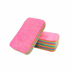 Rainbow Color Pot Dish Sponge Double Side Dishwashing Sponge Cosmia.pk