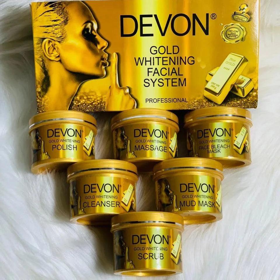 Devon 6 Steps Gold Whitening Facial Kit 💯 ✨ Devon