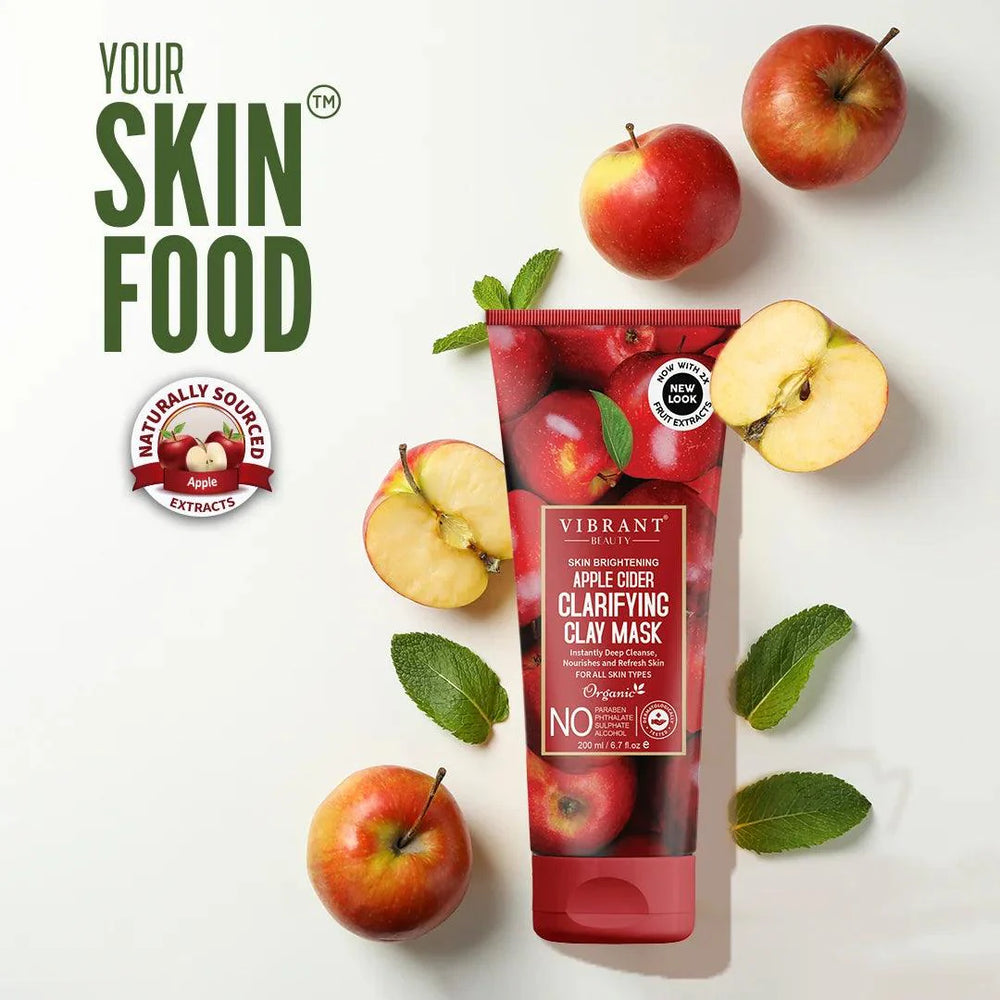 Vibrant Beauty Apple Clarifying Mud Face Mask - 200ml Vibrant Beauty