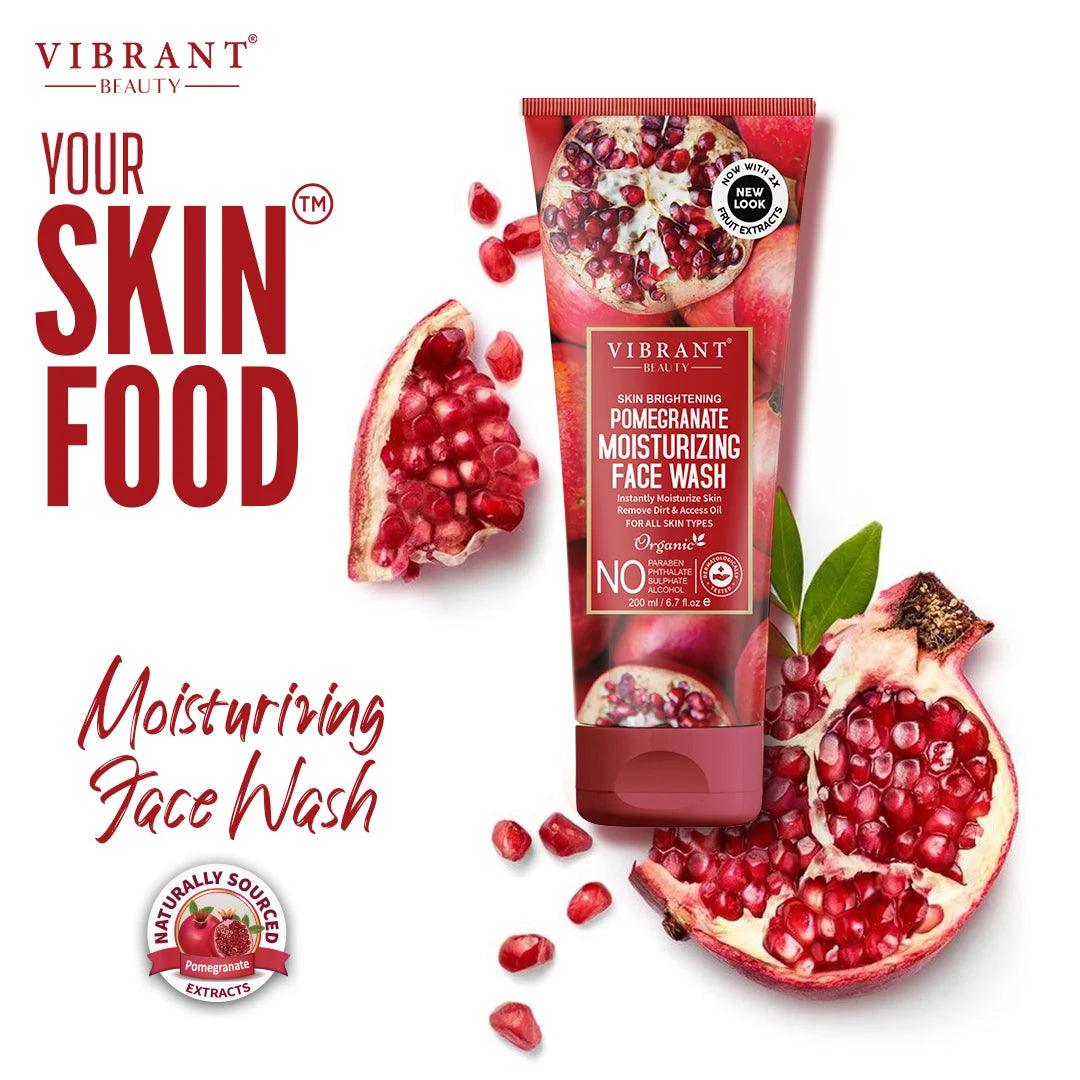 Vibrant Beauty Pomegranate Moisturizing Face Wash - 100ml Vibrant Beauty