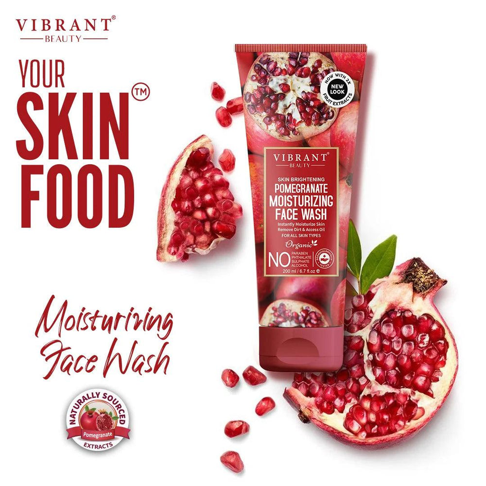 Vibrant Beauty Pomegranate Moisturizing Face Wash - 100ml Vibrant Beauty